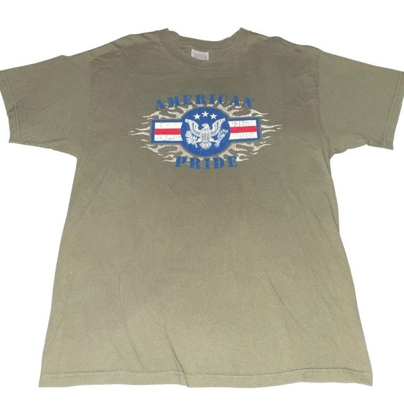 Vintage American Pride Faded Grunge Tshirt Large - Picture 1 of 4